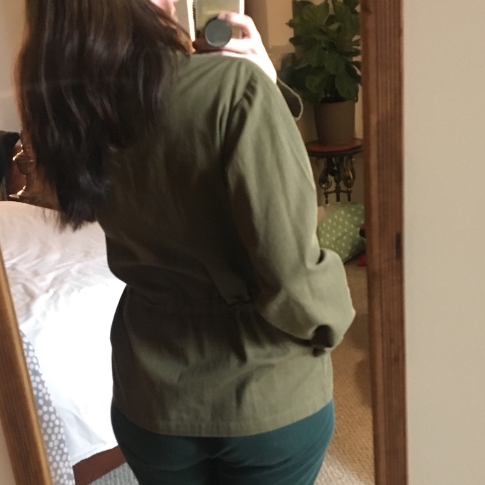urban outfitters aina utilitarian olive jacket - Picture 7 of 8